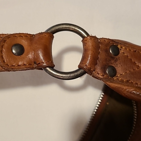 Vilenca Holland Brown Leather Woven Shoulder Bag Boho Bohemian Purse Soft - Picture 9 of 16